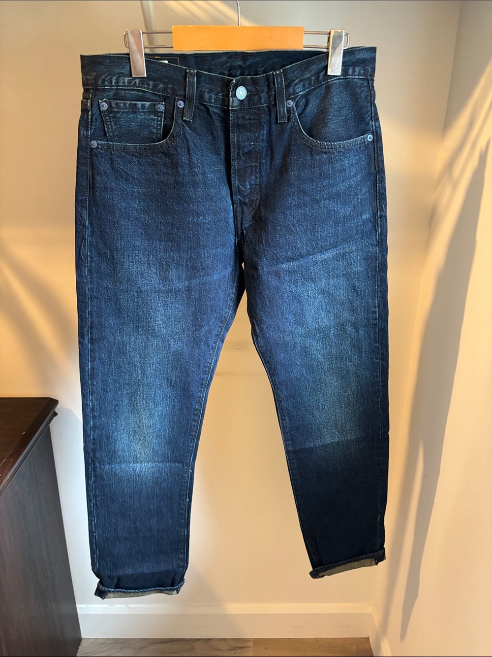 Levi’s 501 ST Men’s Slim Taper Jeans W32 L32 Dark Wash Premium